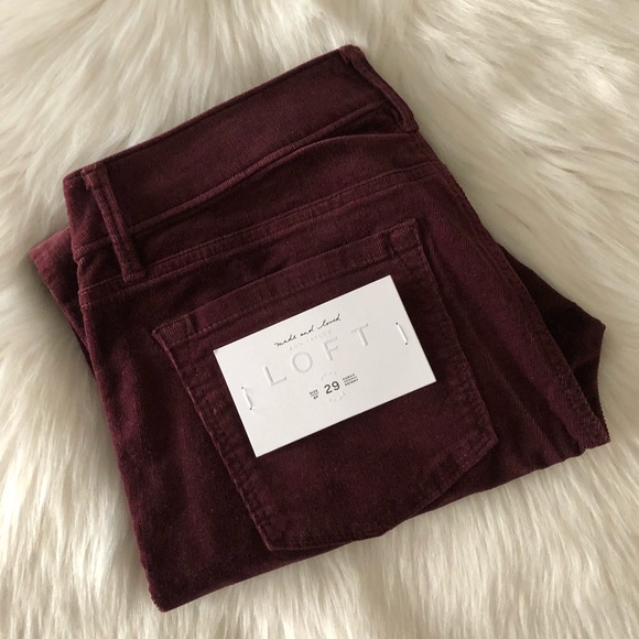 LOFT Curvy Skinny Corduroy Pants - Picture 3 of 16